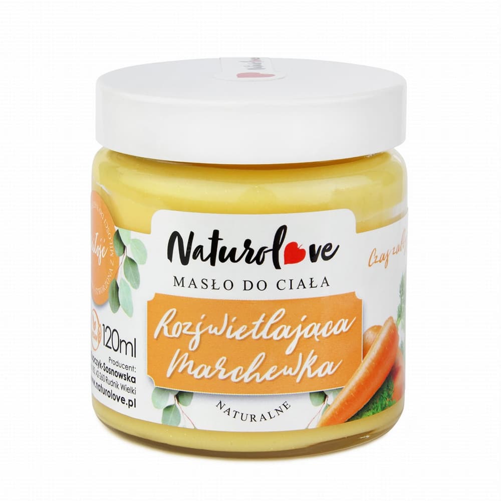 Masło do ciała Rozświetlająca Marchewka - naturalne
