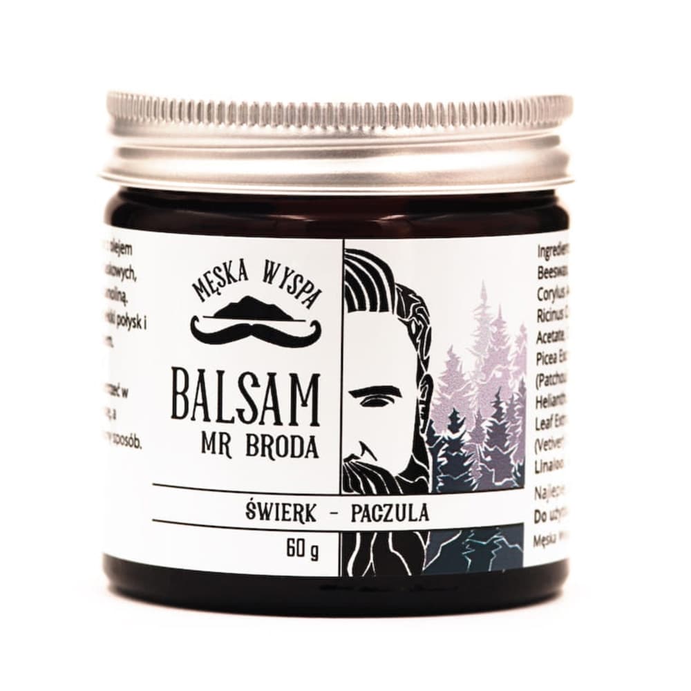 Balsam do brody Mr Broda Krokoszowy - Świerk i Paczula