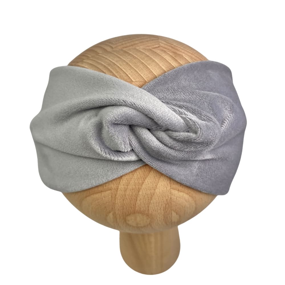 Opaska jesienno - zimowa Turban - szary