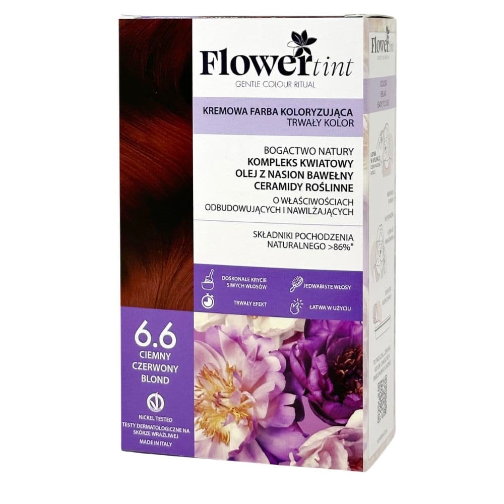 Kremowa farba koloryzująca do włosów 6.6 - Ciemny czerwony blond 1 op. (2 x,,.)