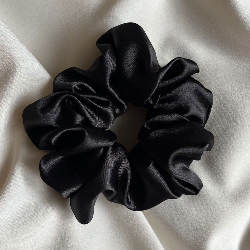 Scrunchie jedwabna - Black
