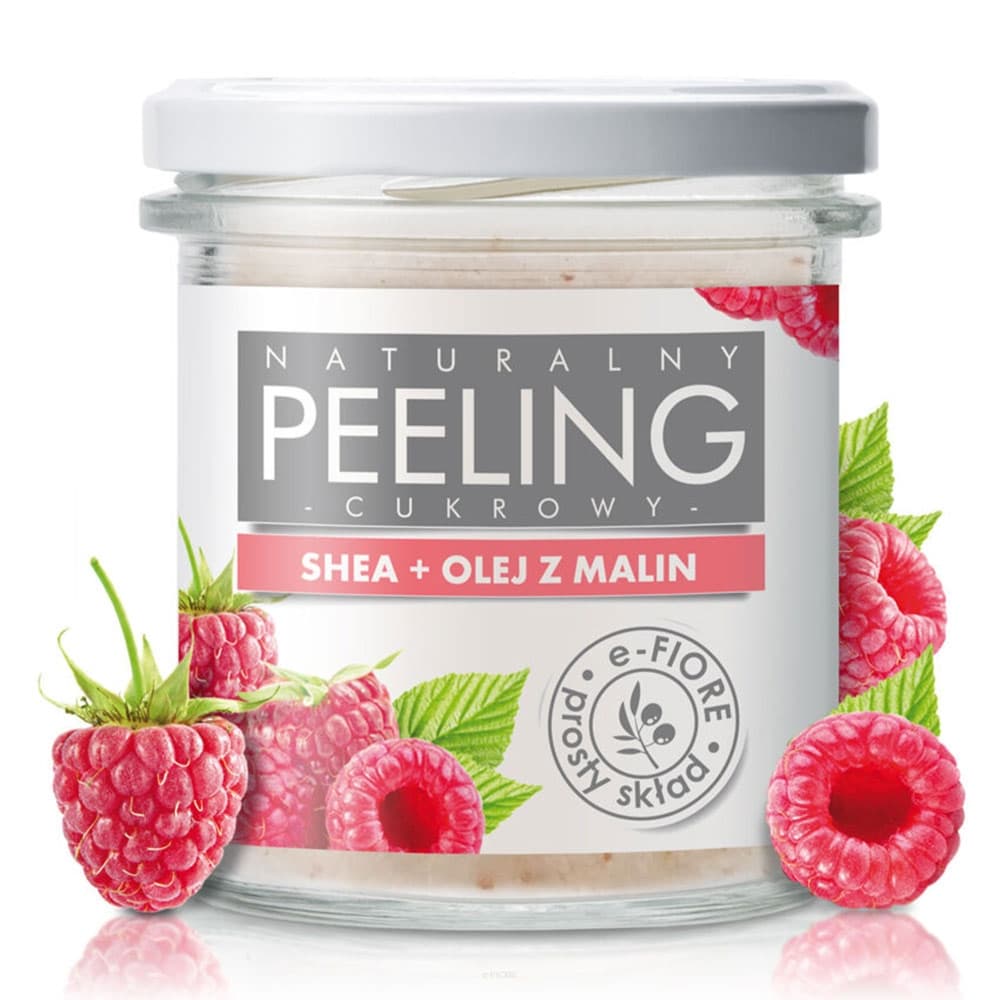 Naturalny peeling cukrowy malinowy