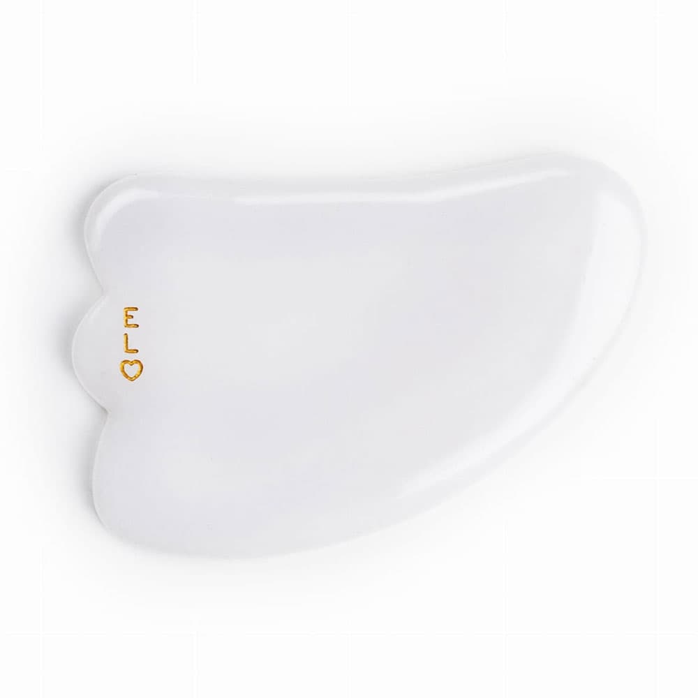 Livin Kamień Gua Sha modelujący z białego jadeitu
