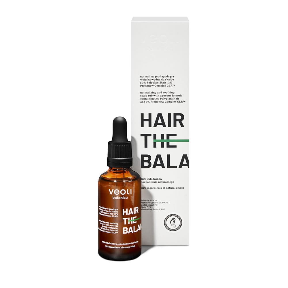 Normalizująco - łagodząca wcierka wodna do skalpu z 3% Polyplant Hair i 3% ProRenew Complex CLR HAIR THE BALANCE