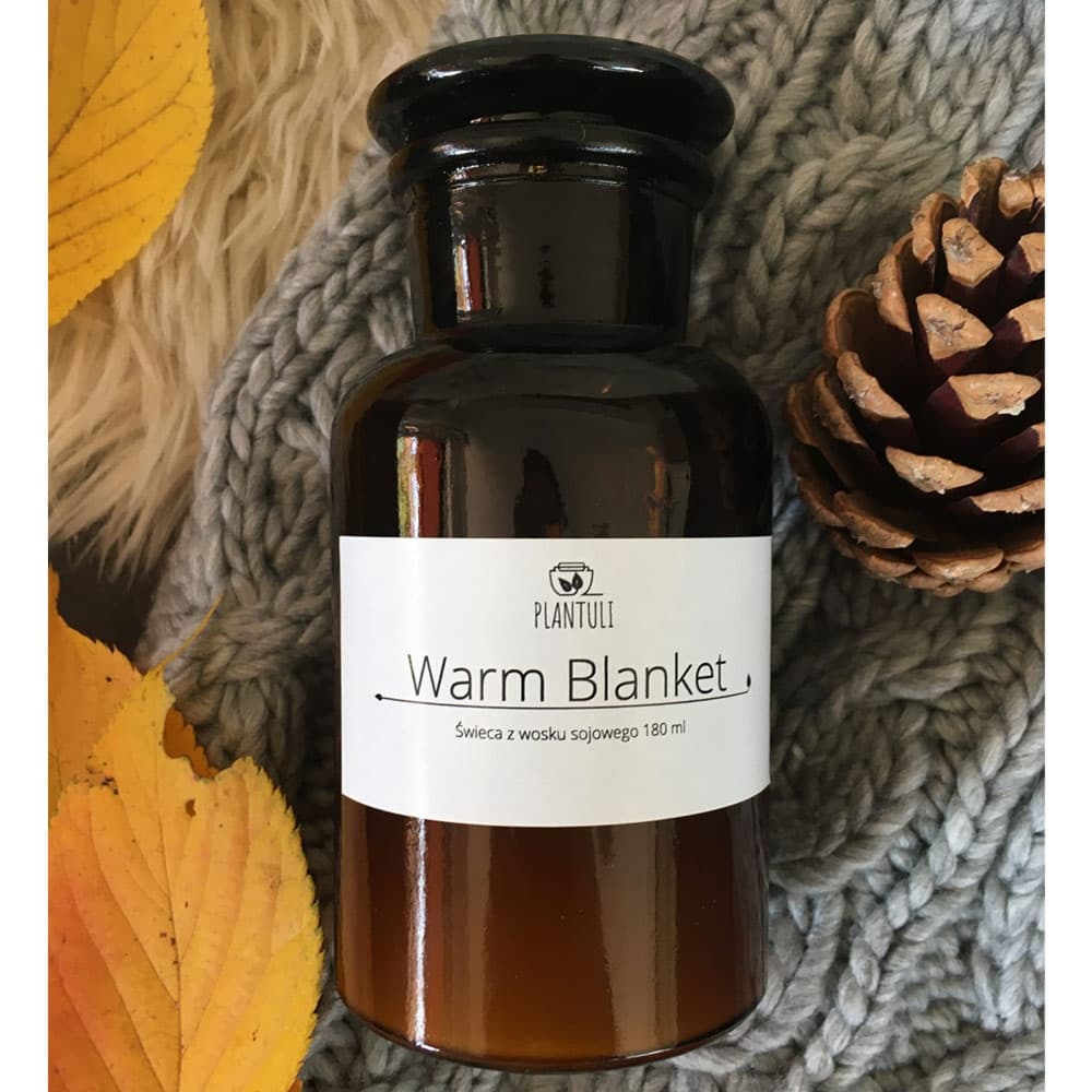 Świeca sojowa Warm Blanket BUTELKA