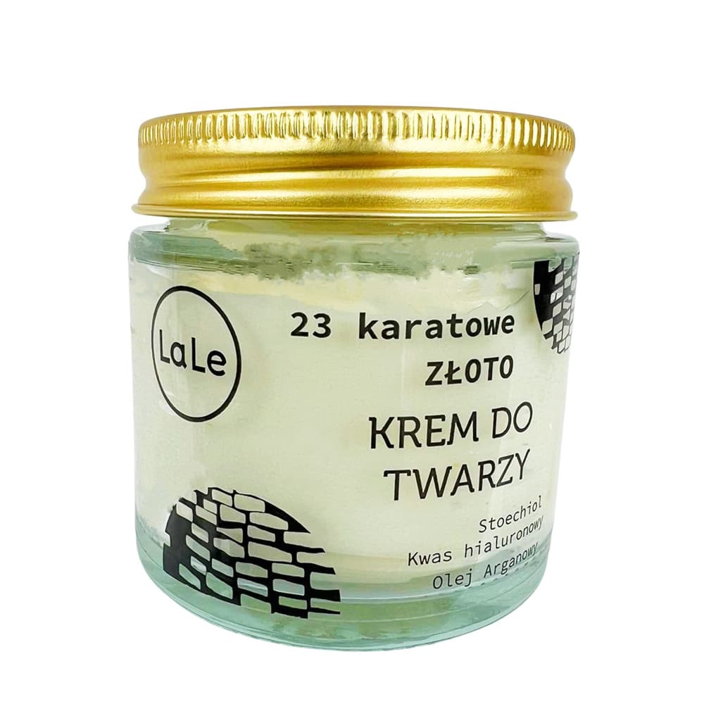 Krem do twarzy z 23 kartowym złotem