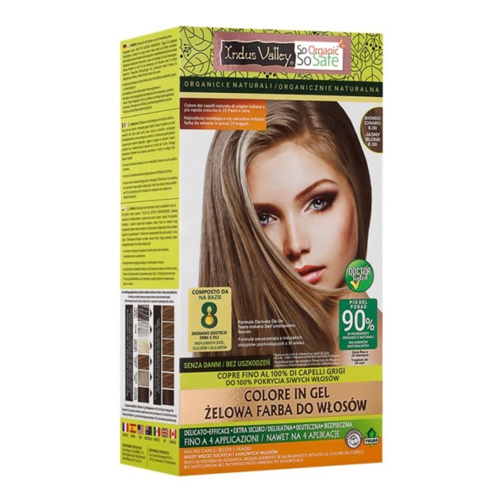 Farba żelowa do włosów - 8.0 Jasny blond 1 op