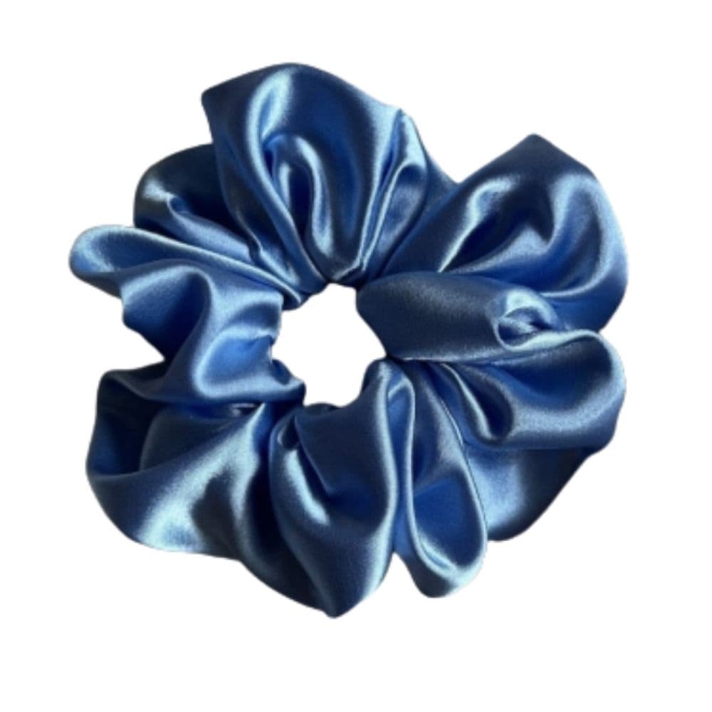 Scrunchie satynowa - Błękit