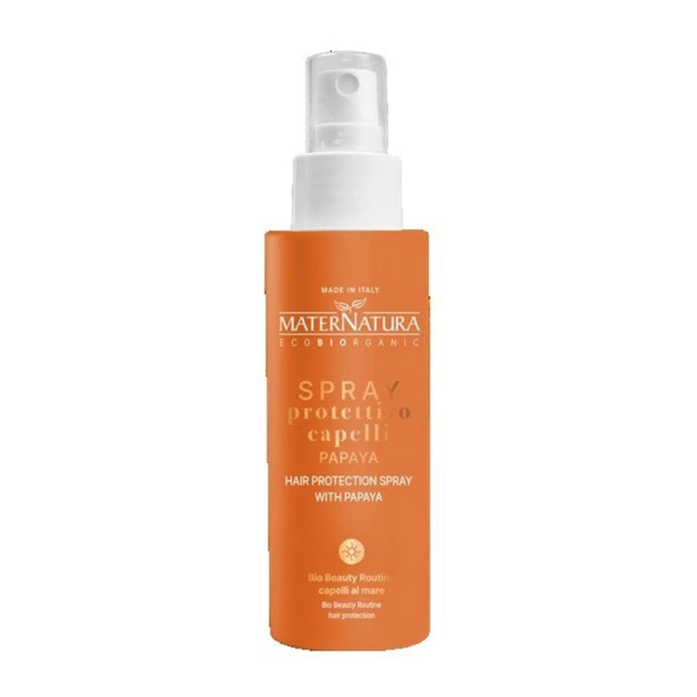 Spray ochrony do włosów przed i w czasie ekspozycji na słońce Mango i Papaja