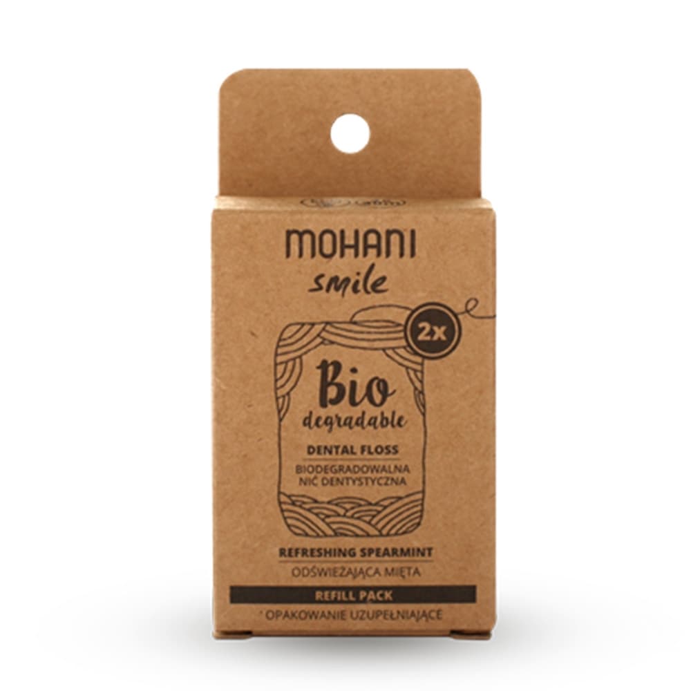 Biodegradowalna nić dentystyczna - miętowa REFILL. (30 m)