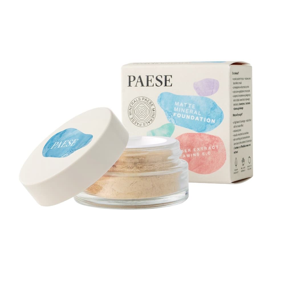 Matujący podkład mineralny PAESE MINERALS (103N Sand)