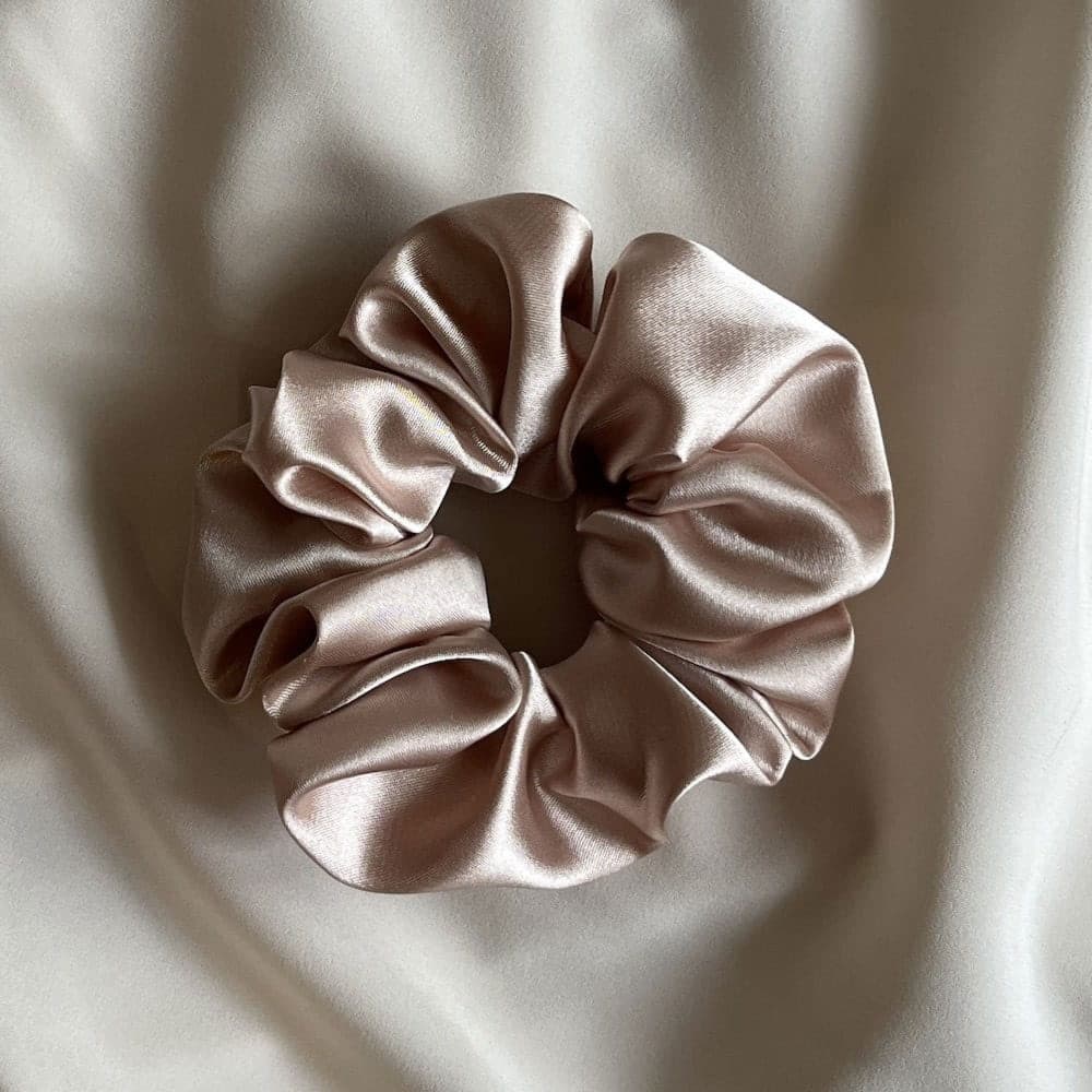 Scrunchie satynowa - Kremowa