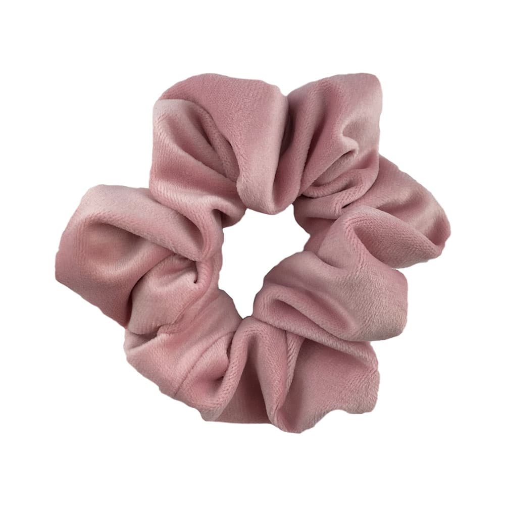 Scrunchie welurowa - brudny róż