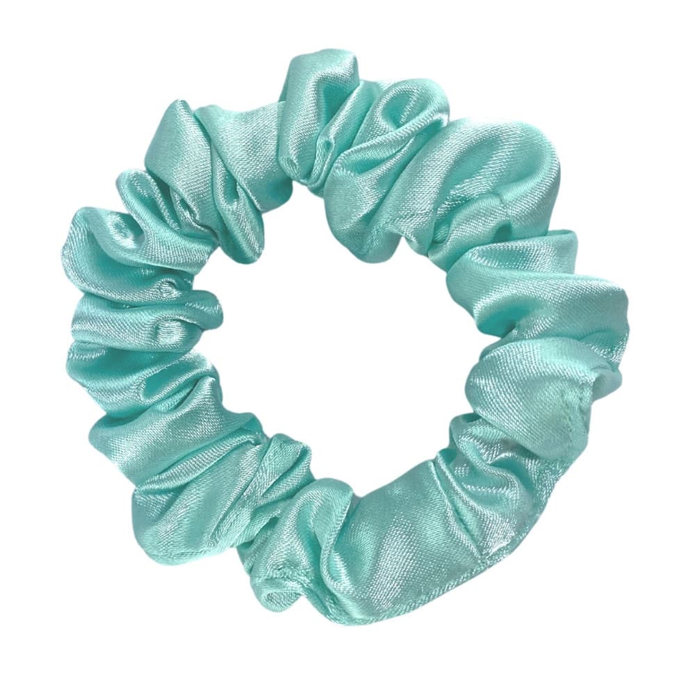 Mini scrunchie satynowa - mięta