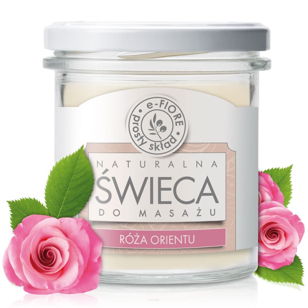 Świeca do masażu - Róża orientu