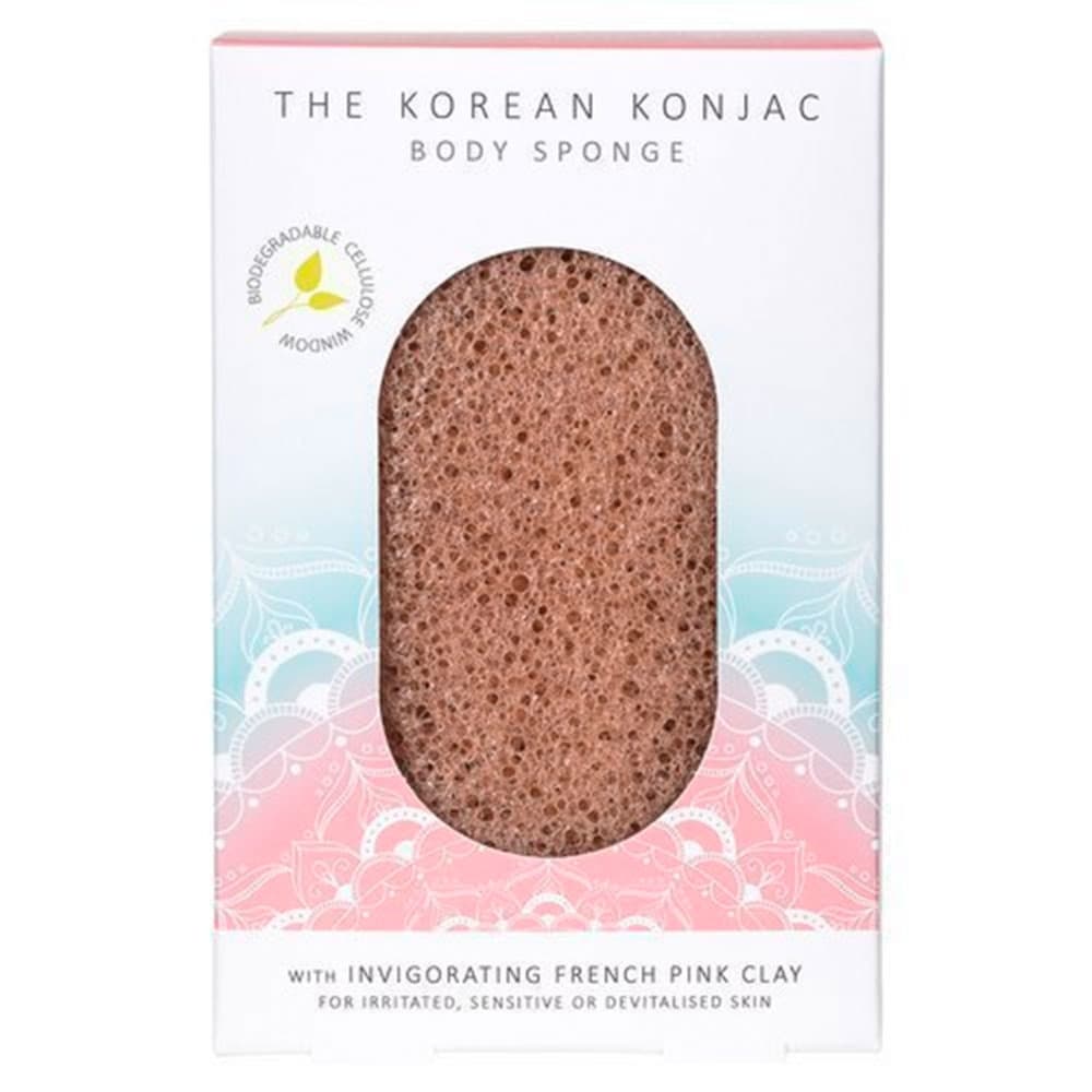 Konjac Company - Gąbka Mandala do ciała z różową glinką