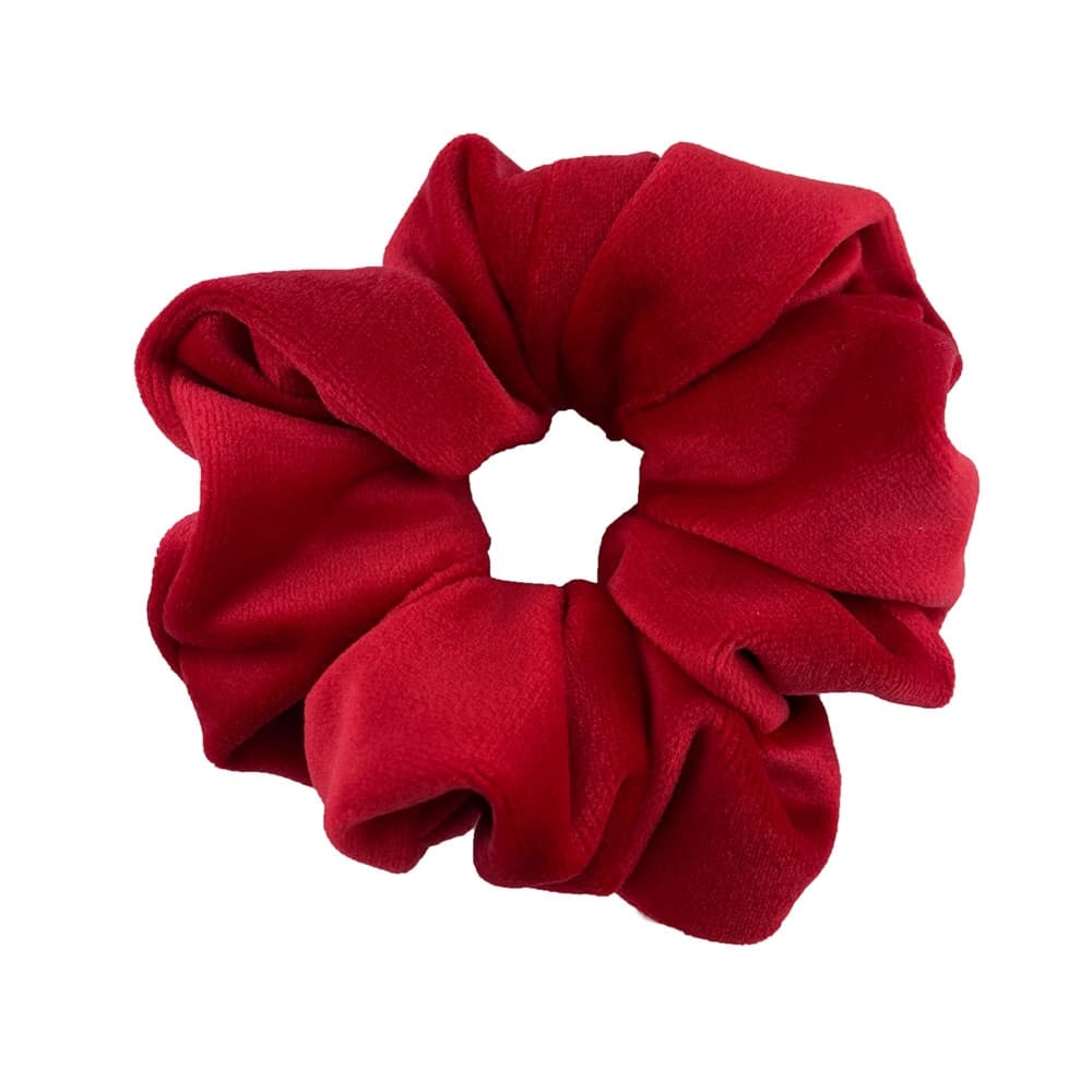 Scrunchie welurowa - czerwony