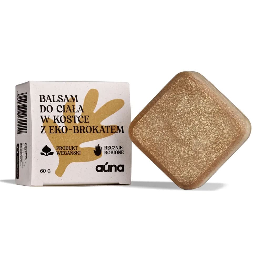 Balsam do ciała w kostce z eko-brokatem