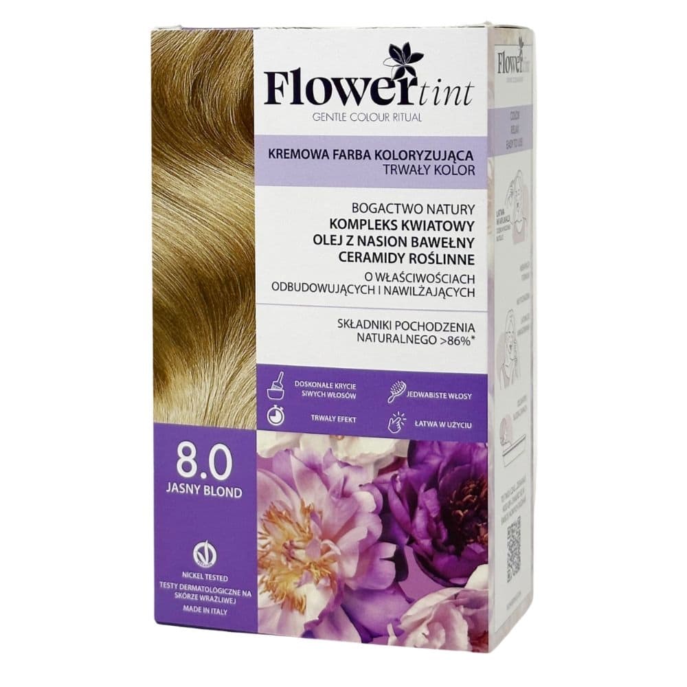 Kremowa farba koloryzująca do włosów 8.0 - Jasny blond 1 op. (2 x,,.)