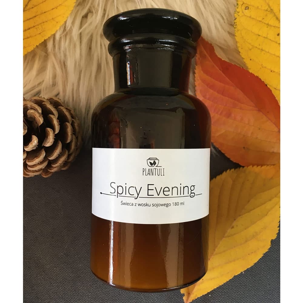 Świeca sojowa Spicy Evening BUTELKA