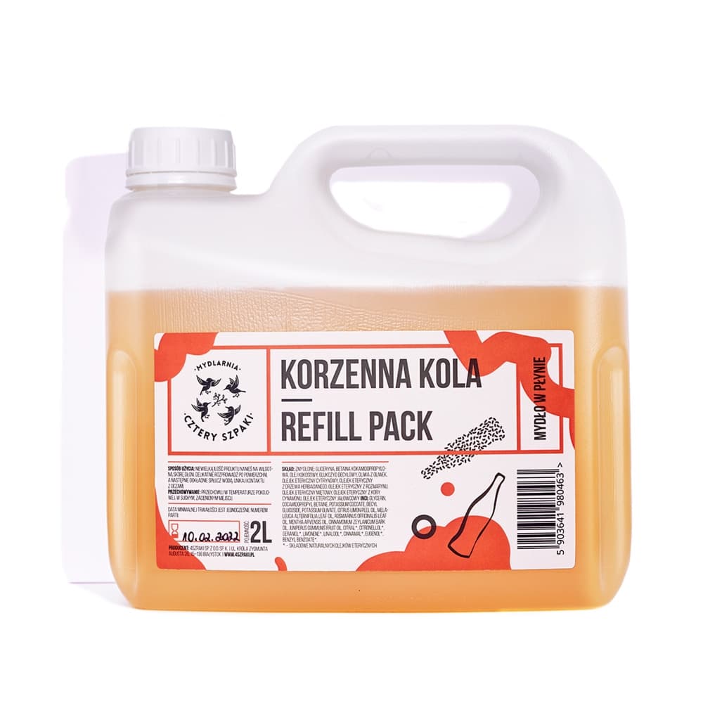 Mydło w płynie Korzenna Kola - refill