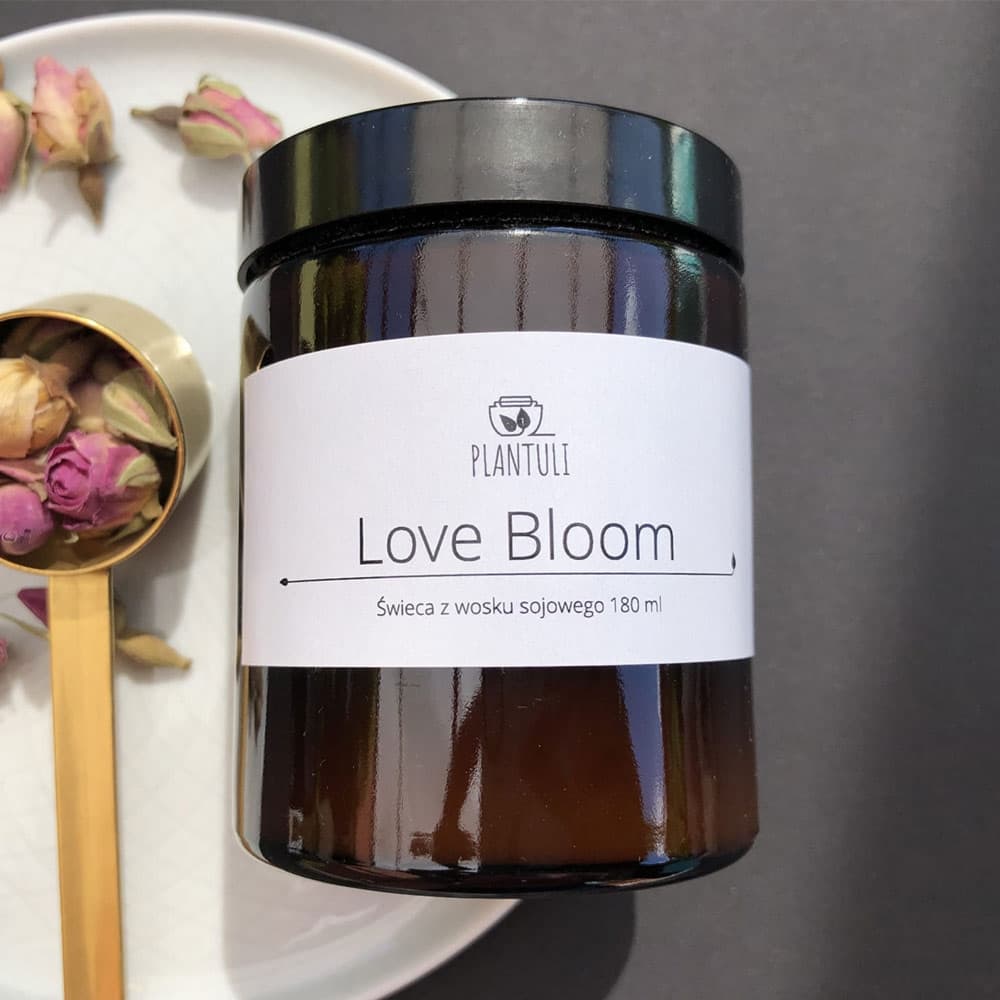 Świeca sojowa Love Bloom SŁOIK