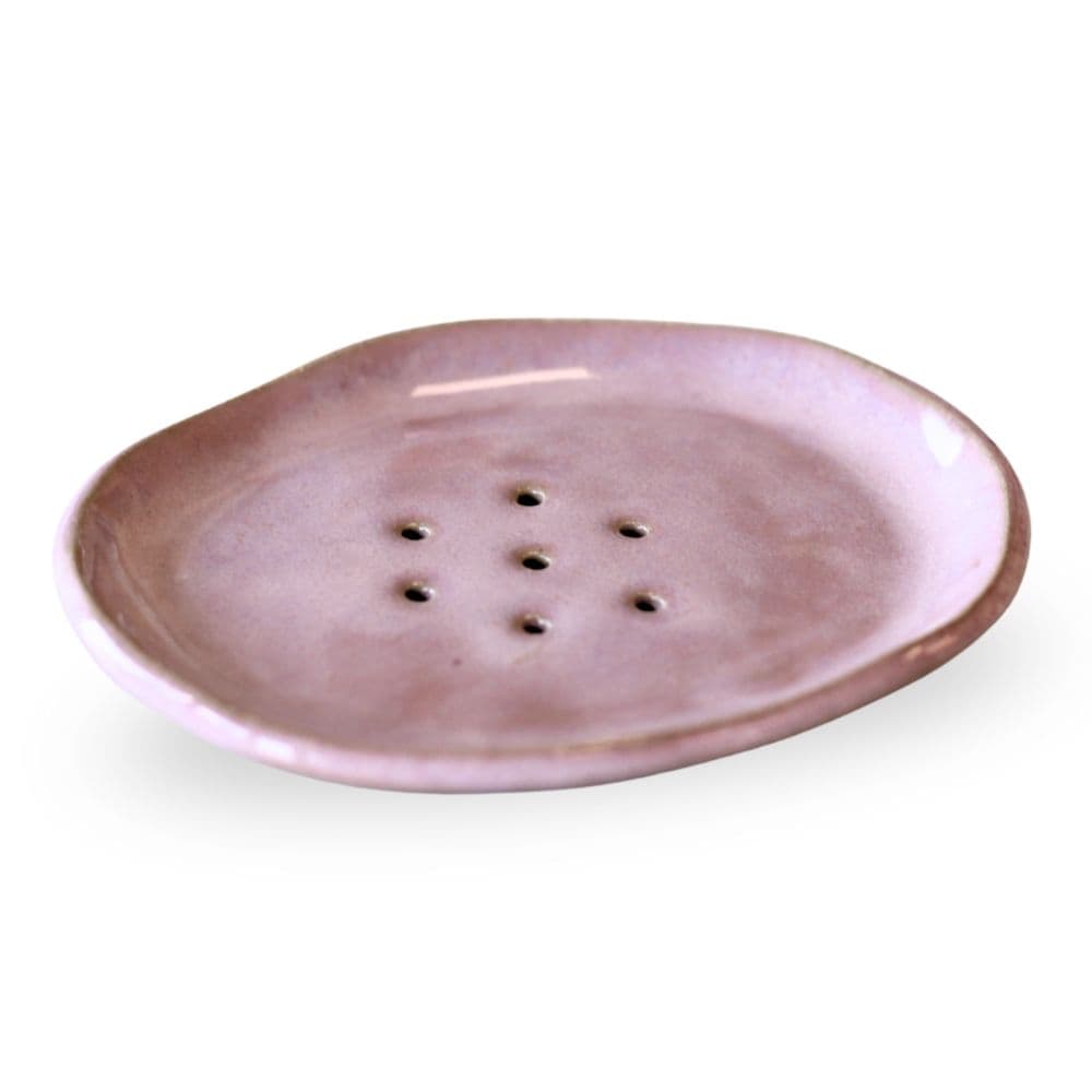 Mydelniczka ceramiczna - różowa