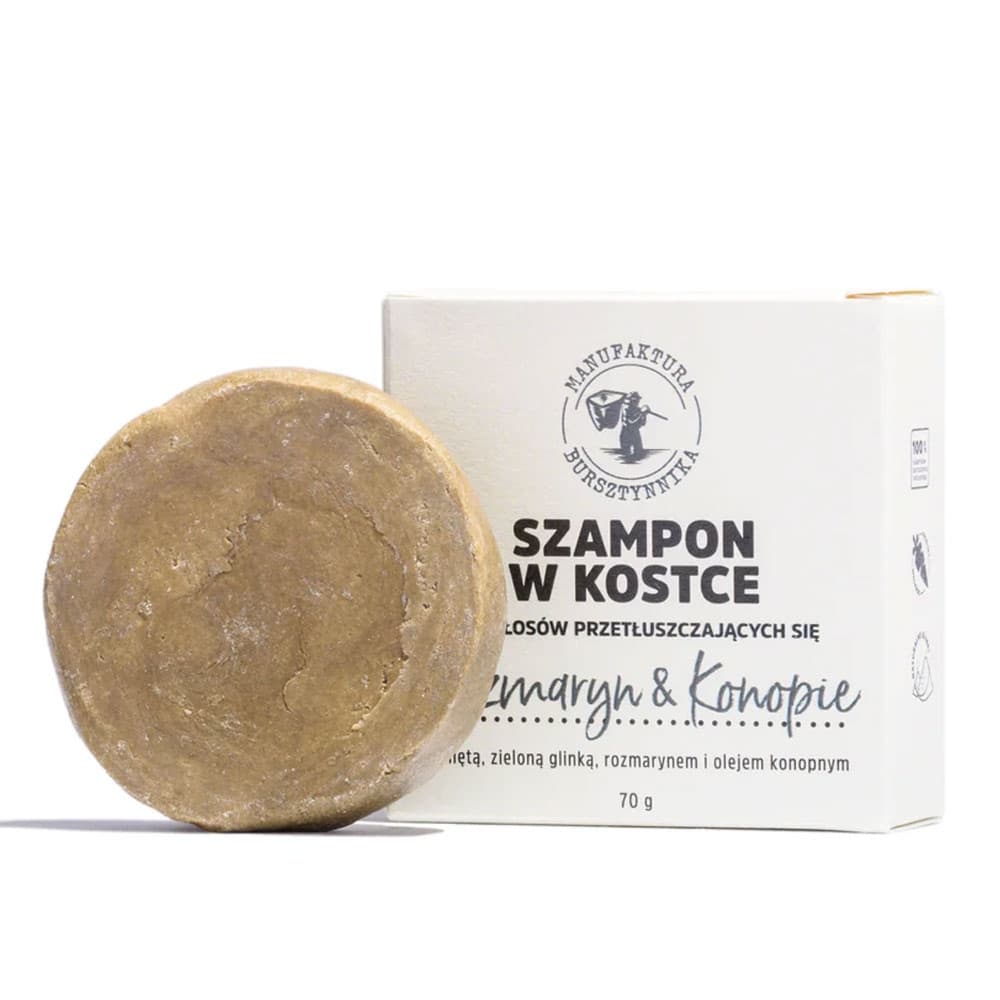 Szampon w kostce Rozmaryn Konopie
