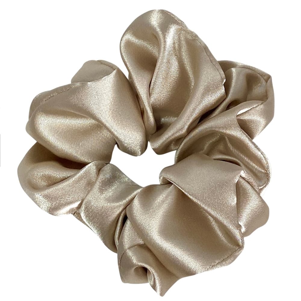 Scrunchie satynowa - piaskowy