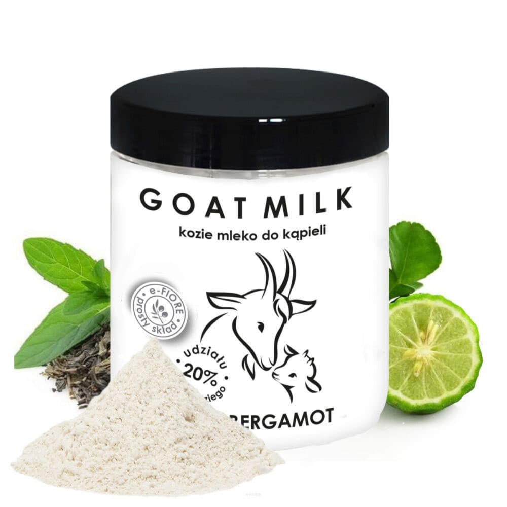 Kozie mleko do kąpieli z kolagenem, pantenolem i olejkiem jojoba - Tea and Bergamot