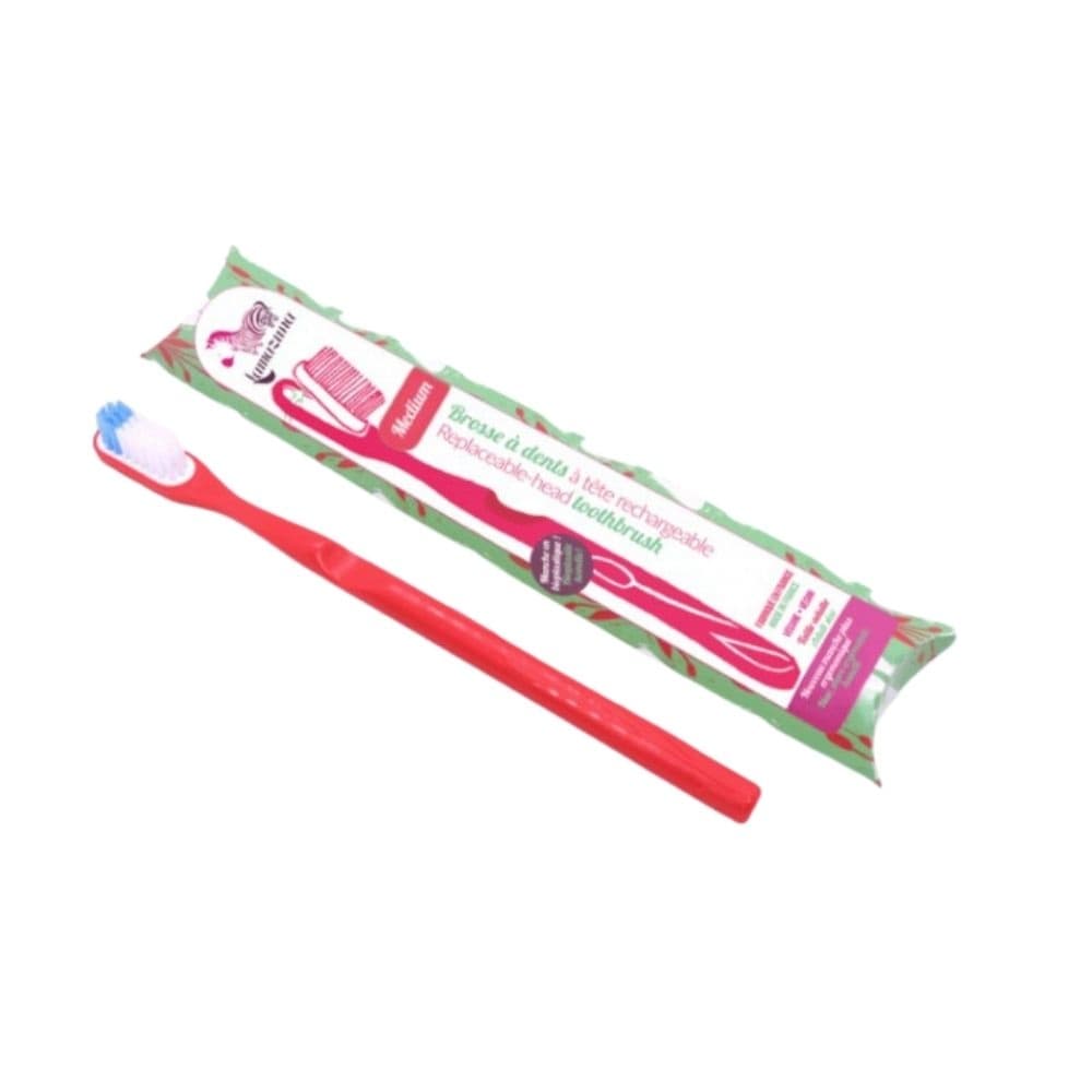 Szczoteczka do zębów z bioplastiku - Raspberry (włosie średnie)
