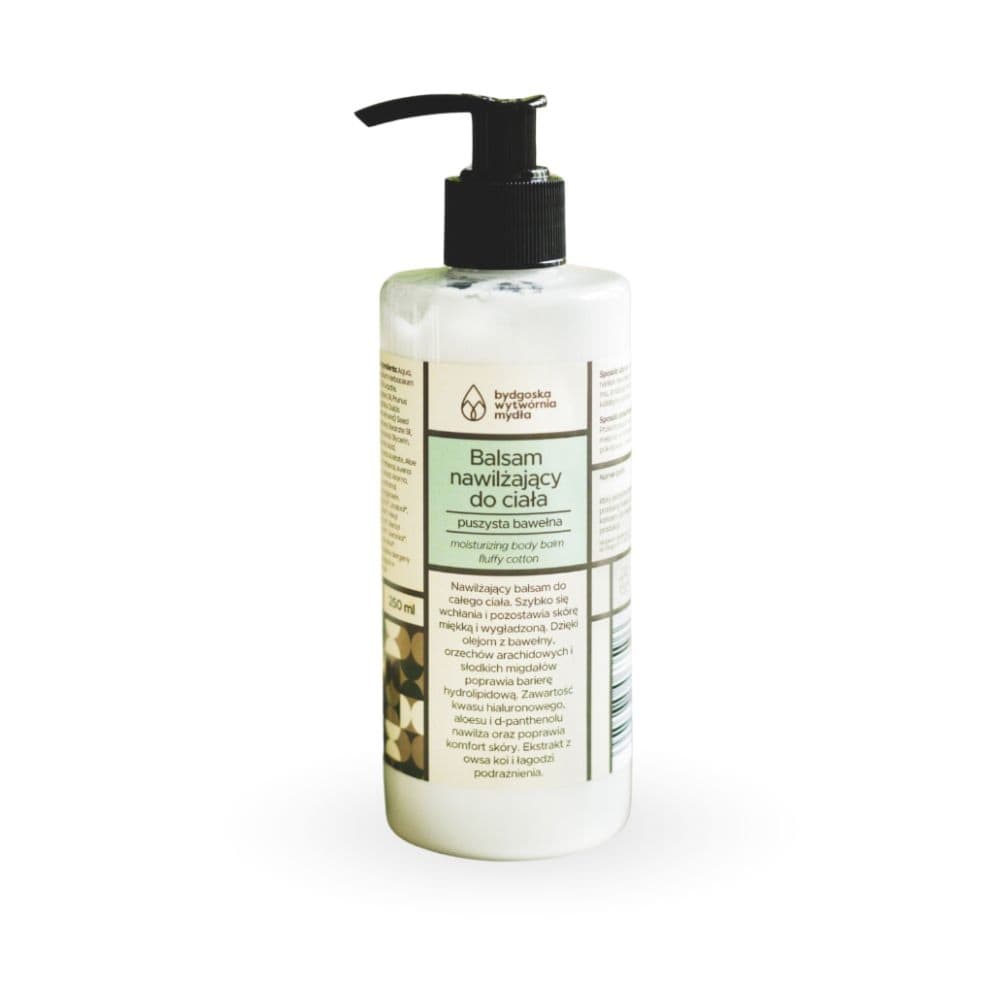 Naturalny balsam nawilżający do ciała - puszysta bawełna