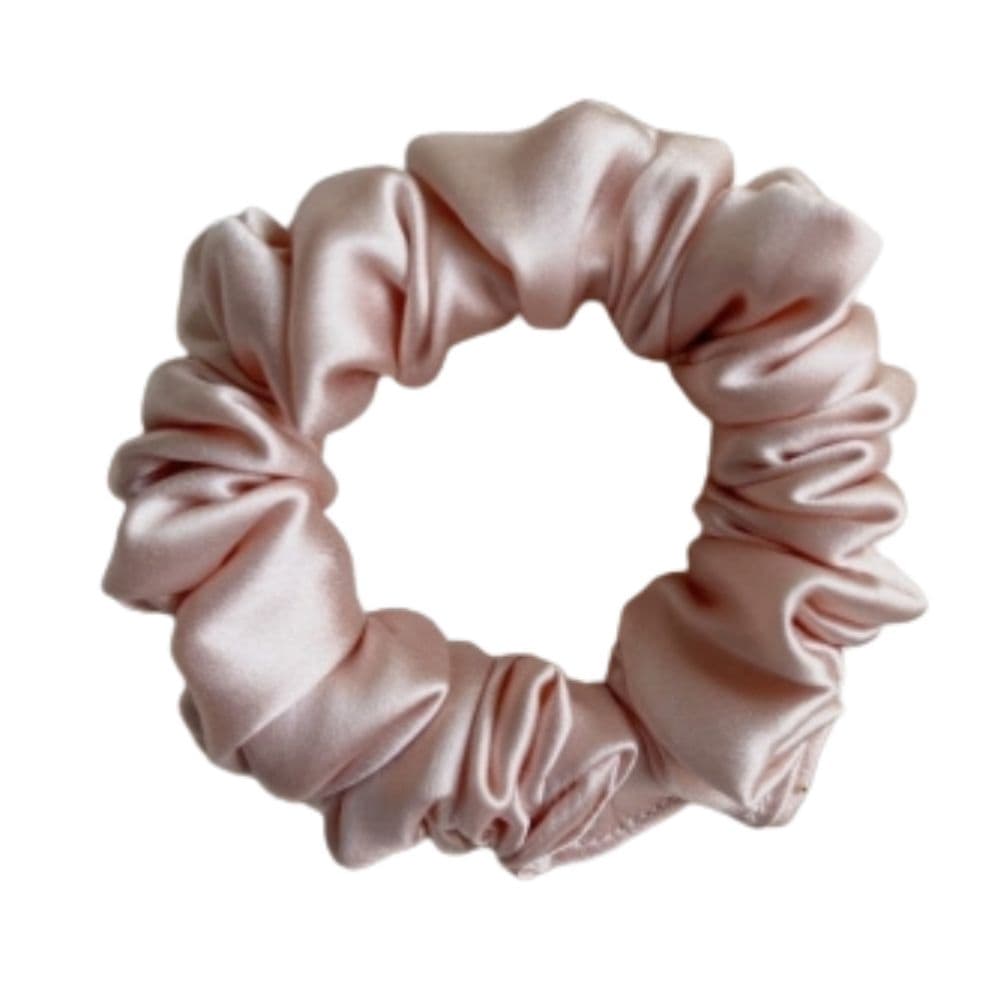 Scrunchie jedwabna mini - Rose