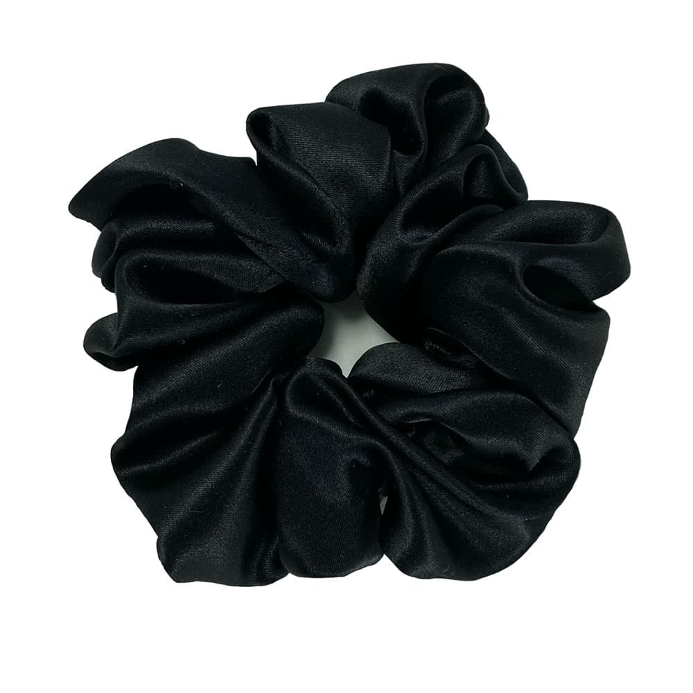 Scrunchie jedwabna Premium - czarna