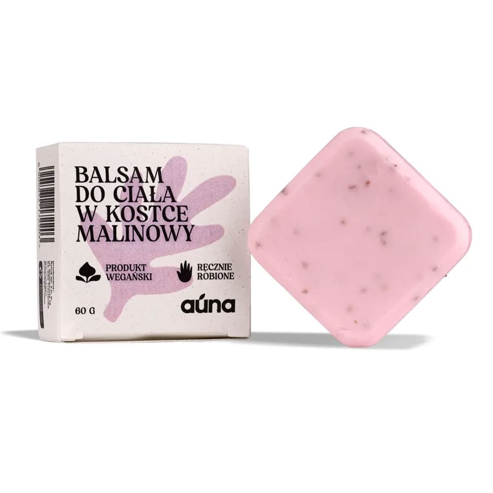 Balsam do ciała w kostce Malinowy