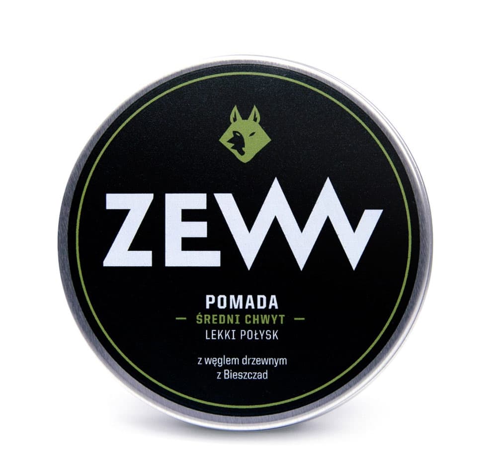 Wodna pomada do włosów z węglem drzewnym - średni chwyt, lekki połysk