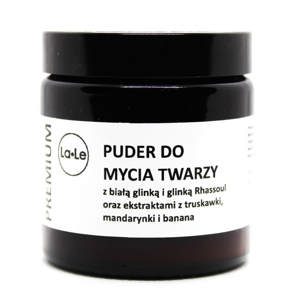Puder do mycia twarzy - glinki i ekstrakty z owoców