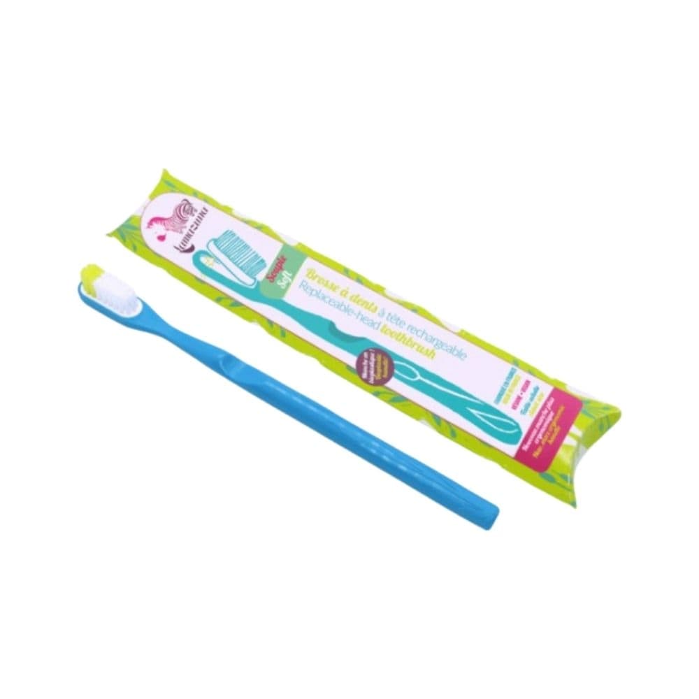 Szczoteczka do zębów z bioplastiku - Turquise (włosie miękkie)