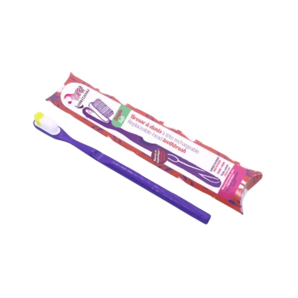 Szczoteczka do zębów z bioplastiku - Violet (włosie miękkie)