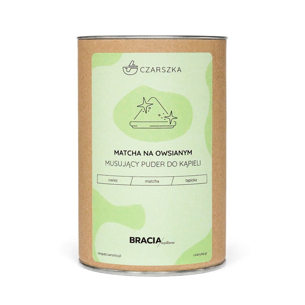 Puder musujący do kąpieli - Matcha na owsianym