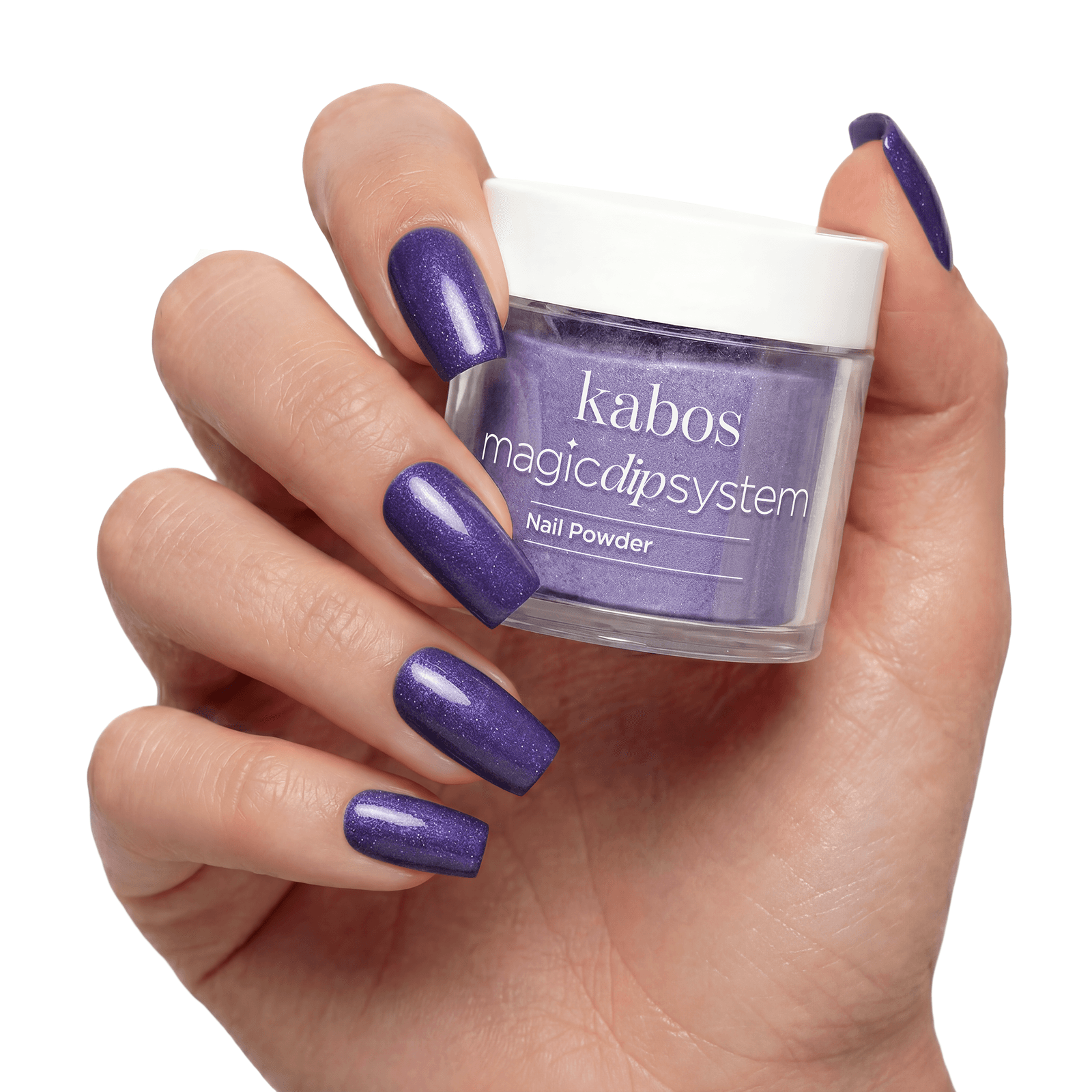 Puder do manicure tytanowego Kabos MDS 027 Purple Shimmer