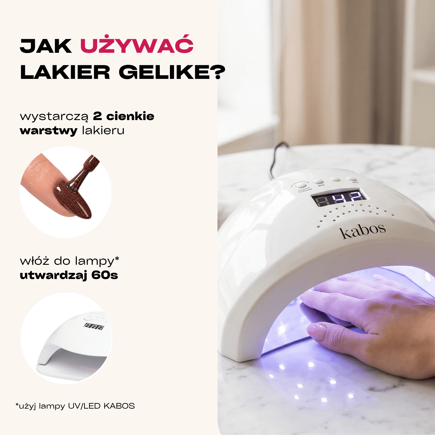 Lakier hybrydowy Gelike Flash Sparkling Espresso z brokatem