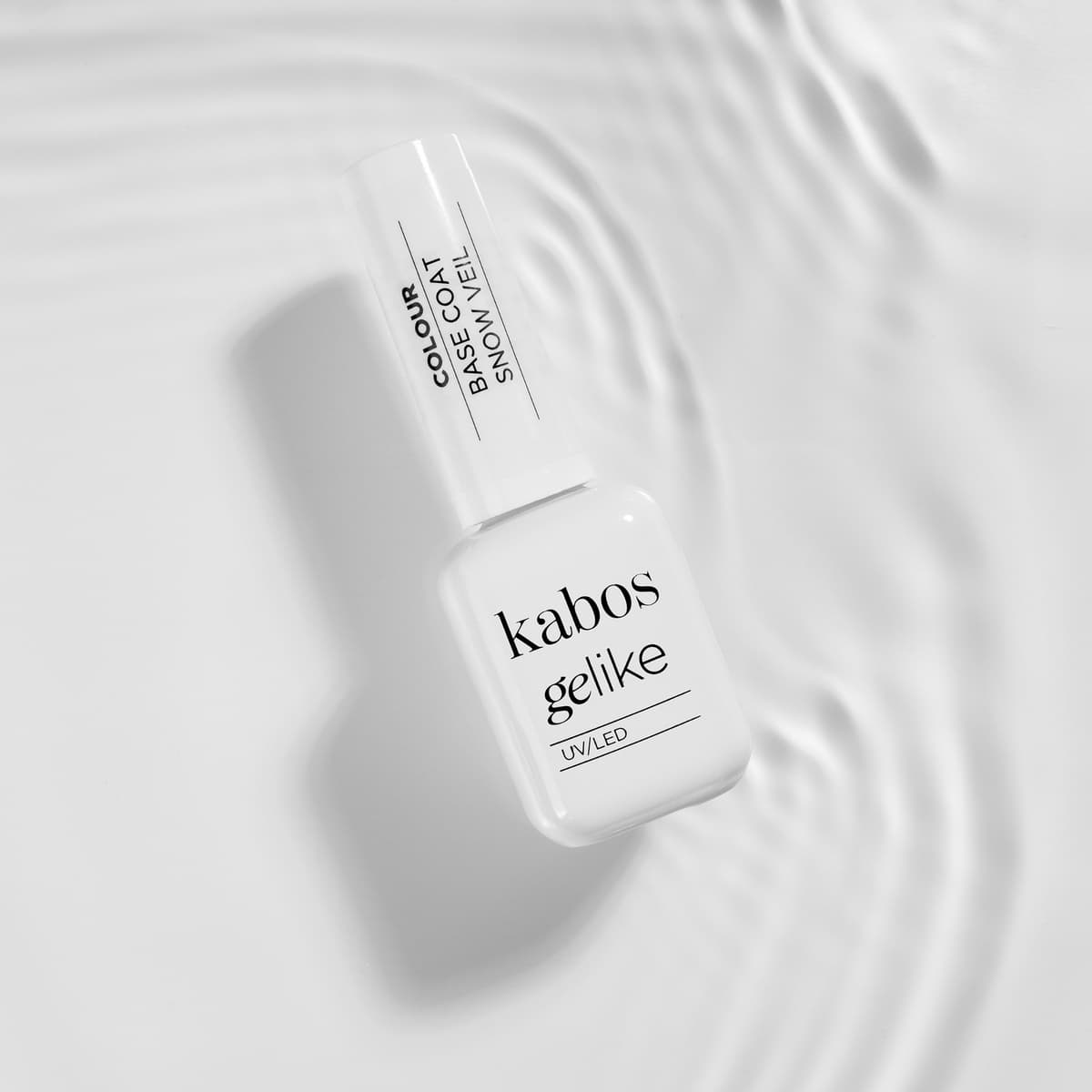Kolorowa baza hybrydowa Kabos Gelike Colour Base Coat 2in1 Snow Veil