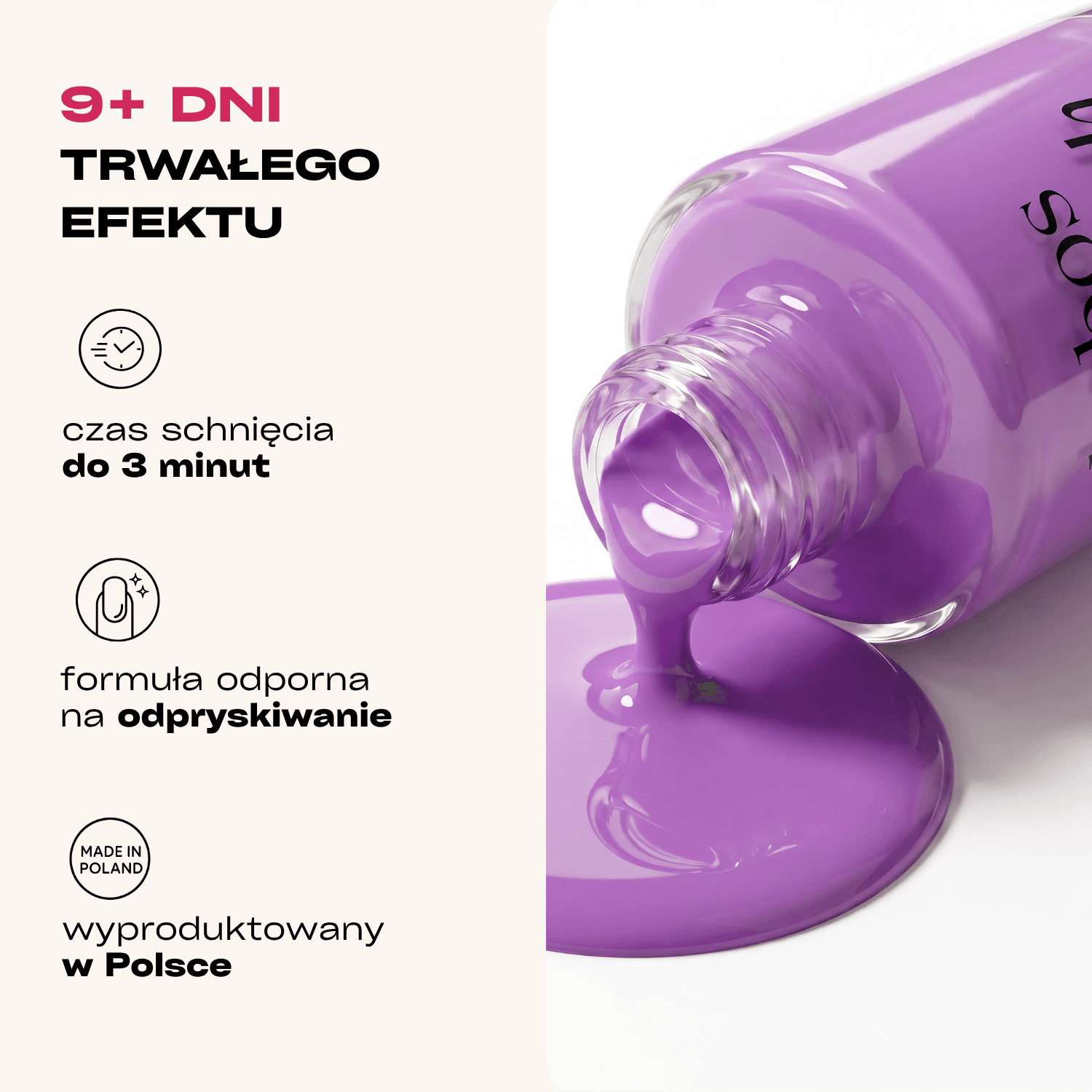 Lakier klasyczny do paznokci Kabos 12 Lilac