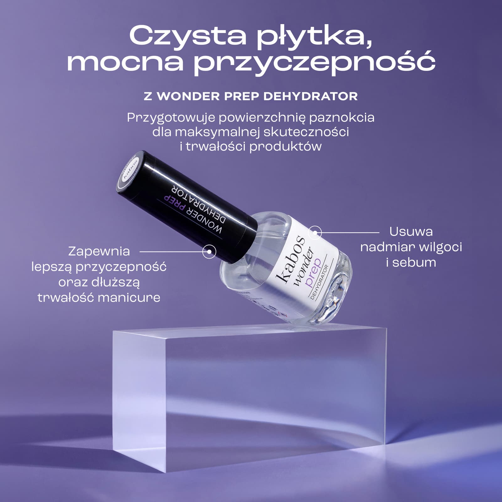 Odtłuszczacz do paznokci Kabos Wonder Prep