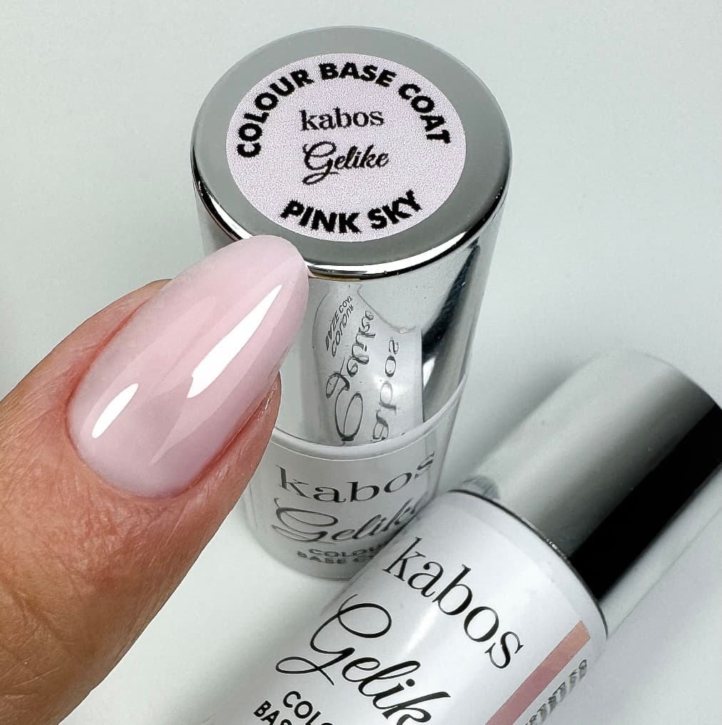 Kolorowa baza hybrydowa Kabos Gelike Colour Base Coat 2w1 Pink Sky