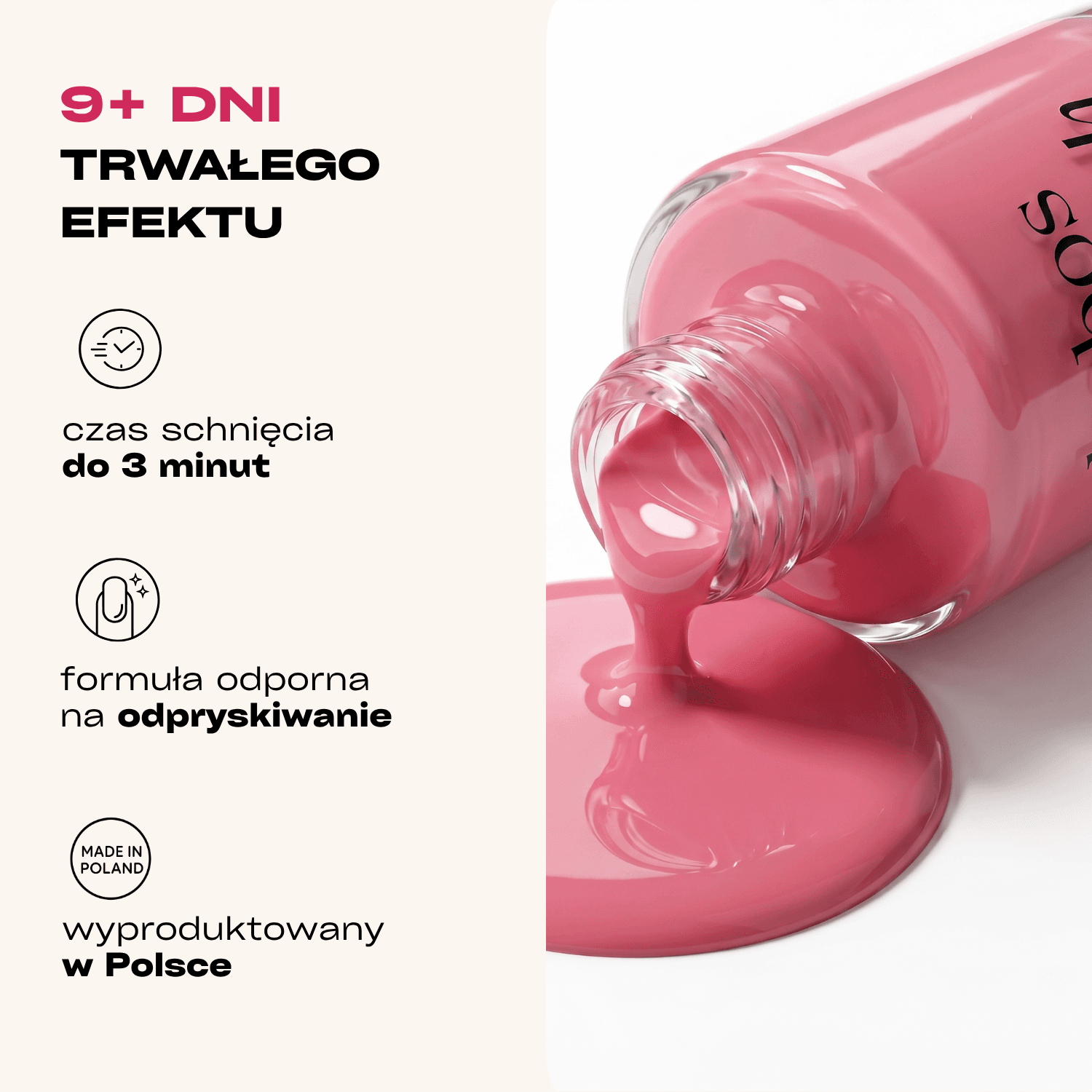 Lakier klasyczny do paznokci Kabos 06 Blush
