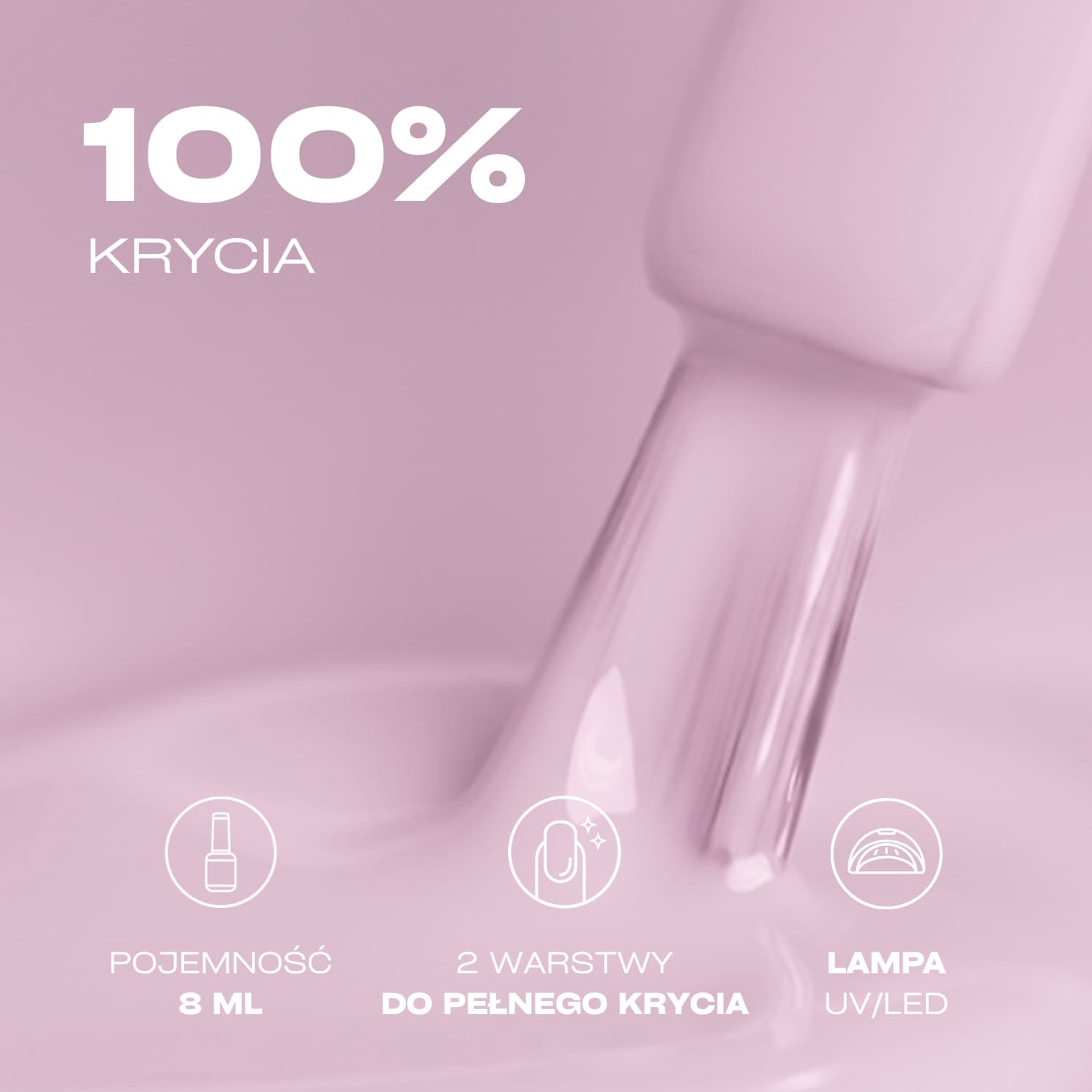 Lakier hybrydowy Kabos Gelike 023 Silky Mauve