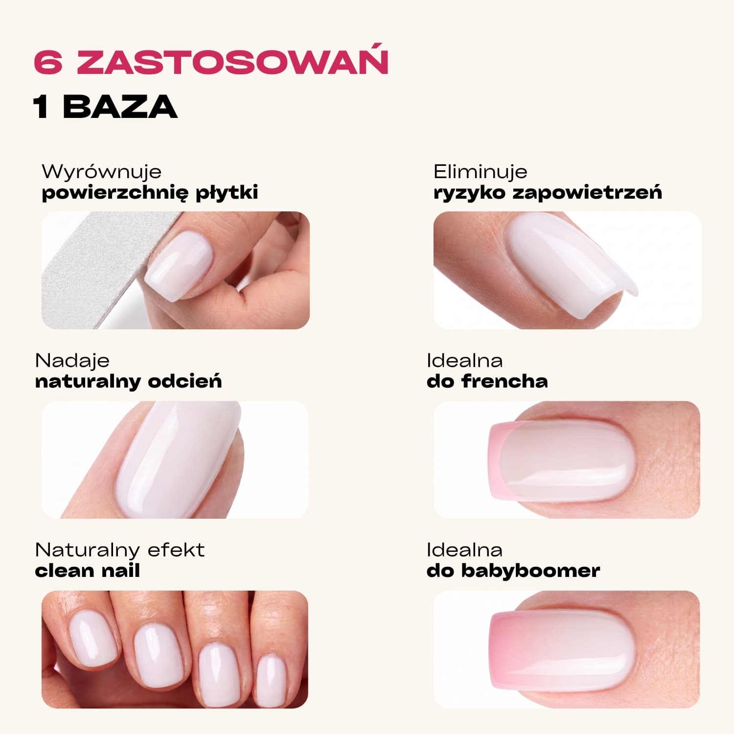 Gelike Colour Base Coat 2 in 1 Baza hybrydowa do paznokci, Snow Veil