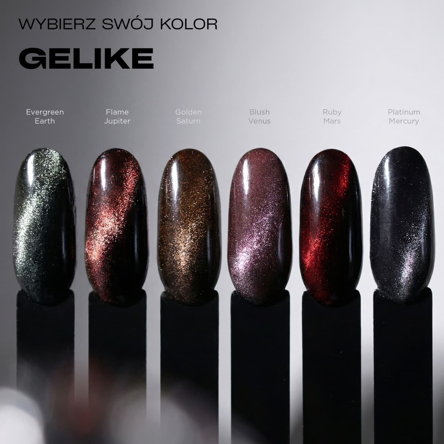 Lakier hybrydowy Kabos Gelike Cat Eye Flame Jupiter